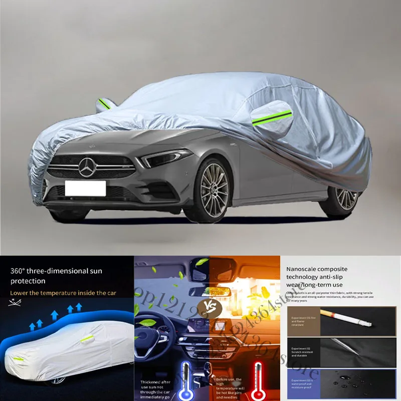 Pre Mercedes Benz AMG A Trieda A45 W176 W177 Auto anti-sneh proti prachu anti-UV anti-peelingové farby a kryt automobilu proti dažďovej vode