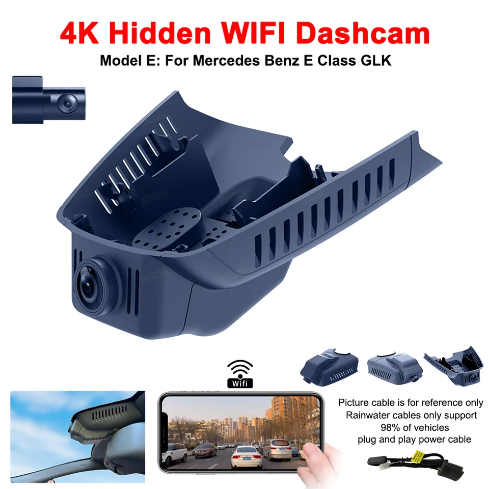 Pre Mercedes Benz C trieda W203 W204 E Class W211 W212 GLK X204 4K DASH CAM pre kameru CAMERA DASKCAM WIFI Car DVR