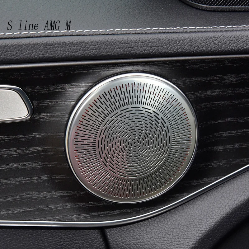 Pre Mercedes Benz CE trieda W205 W213 GLC X253 Interiérový interiér Dvere Loudspeaker Audio zvukový kryt reproduktorov Trestné príslušenstvo