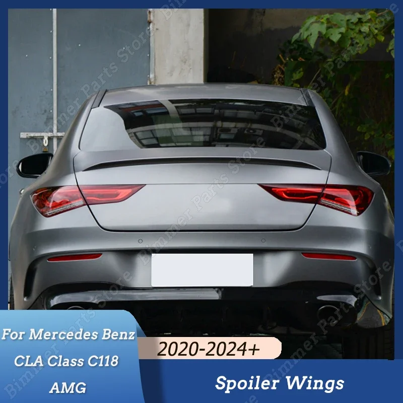 Pre Mercedes Benz CLA CLA CLA C118 AMG 2020-2023 2024+ ABS GLOS GLOS Čierne/uhlíkový vzhľad