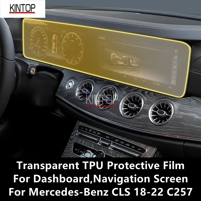 Pre Mercedes-Benz CLS 18-22 C257 Dashboard, navigačná obrazovka Transparent TPU Protective Film Anti-Scratch Film Film