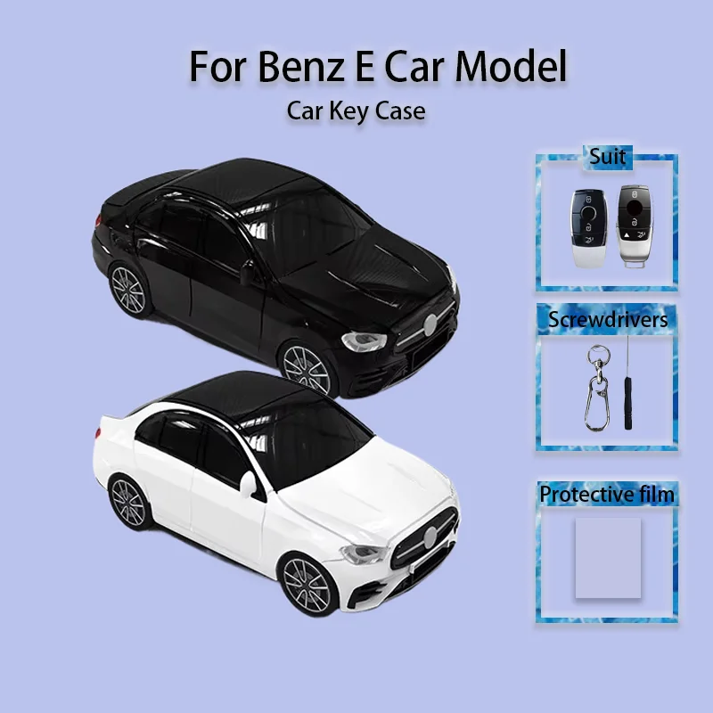 Pre Mercedes Benz E Class Key Cover Case Case Model vozidla diaľkové ovládacie prvky kľúča Kľúčové reťazové príslušenstvo Creative Buckle Prekvapenie darček