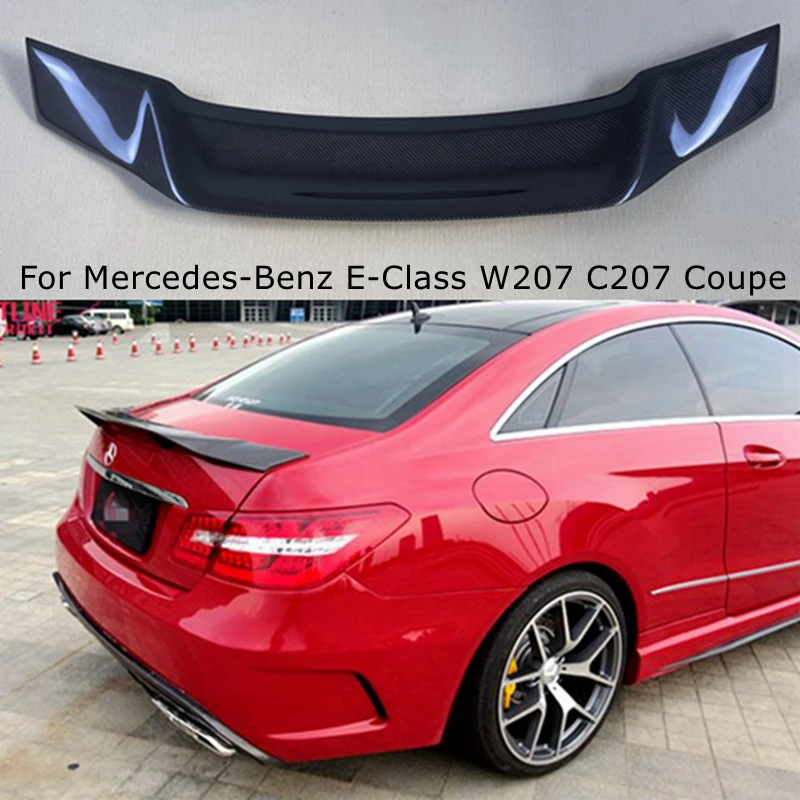 Pre Mercedes-Benz E-Class W207 C207 2DOOR Coupe R Style Uhlíkové vlákno Zadný spojler kufra kmeňa 2009-2016