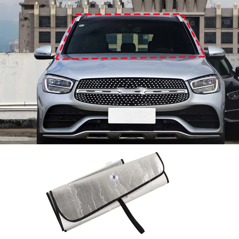 Pre Mercedes Benz GLC X254 2022-2023 Hliníková fólia strieborná auto predné čelné sklo ochranu pred slnkom slnečné doprava