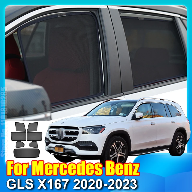 Pre Mercedes Benz GLS x167 2020 2021 2022 2023 Okno automobil Sunshade predné čelné sklo automatické opona slnečného tieňa slnečnú sieť
