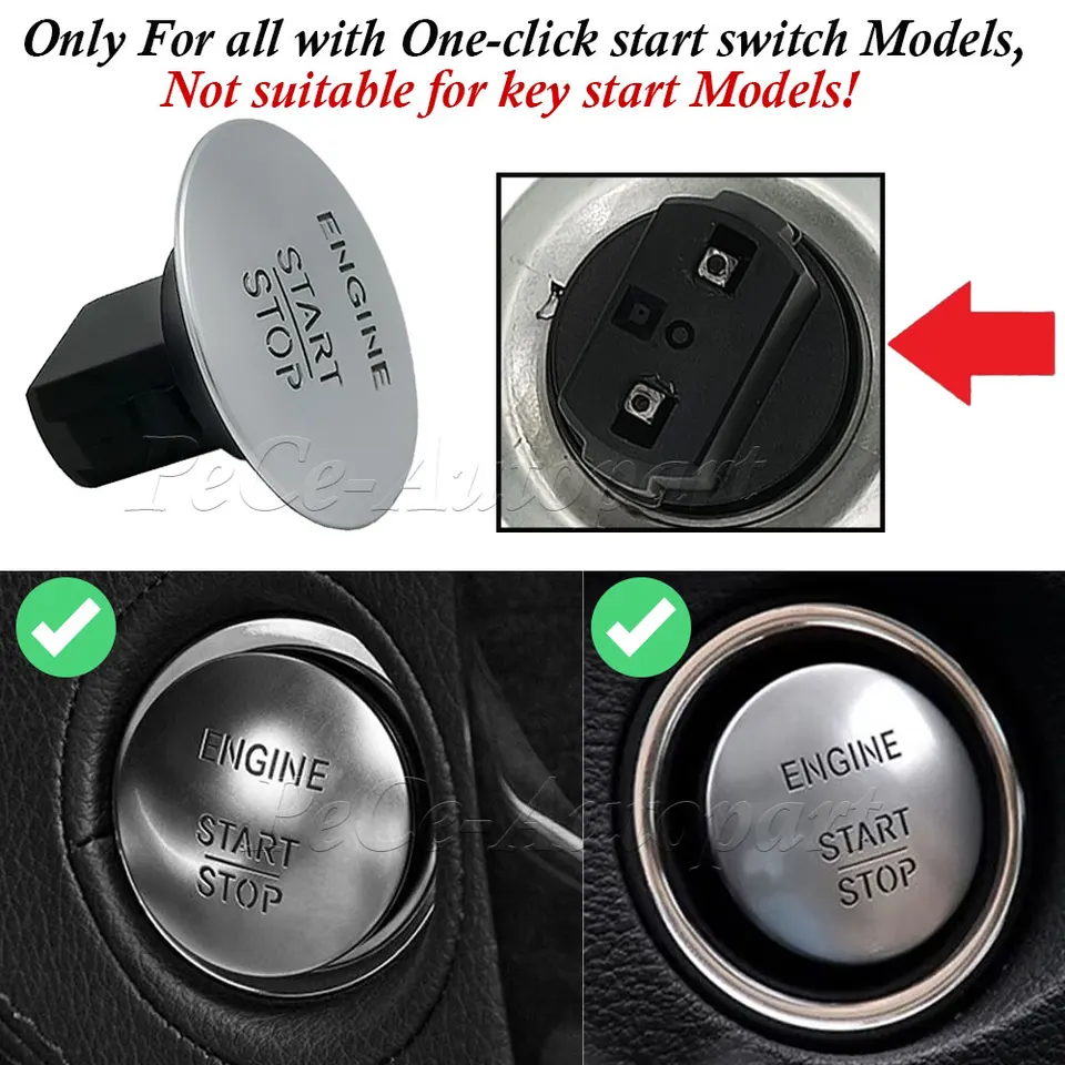 Pre Mercedes Benz Keyless Go Start Stop Stop Button Spínač vozidla W205 W212 W164 W166 W221 2215450714