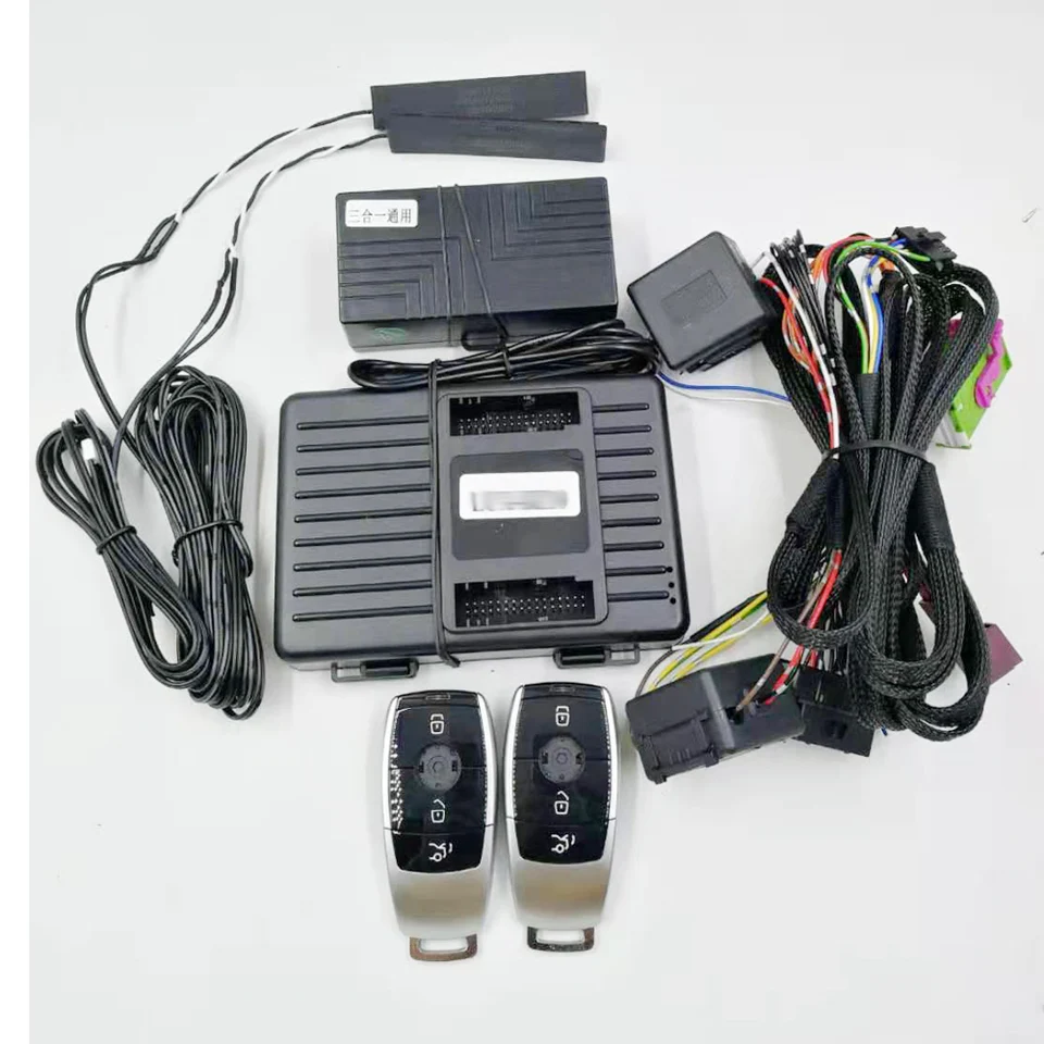 Pre Mercedes Benz ML/GL/GLE/A/B/CLA/CLS/GLA/E CLASS Pridajte systém vzdialeného štartéra a bezkľúčový vstupný systém aktualizáciu nového diaľkového kľúča