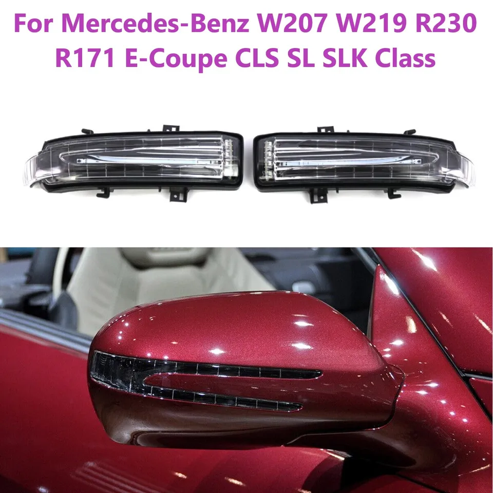 Pre Mercedes-Benz W207 W219 R230 R171 E-Coupe CLS SLK SLK Trieda ľavá a pravá auto Zadná zrkadlá Otočenie signálu Light Light Light Light Light