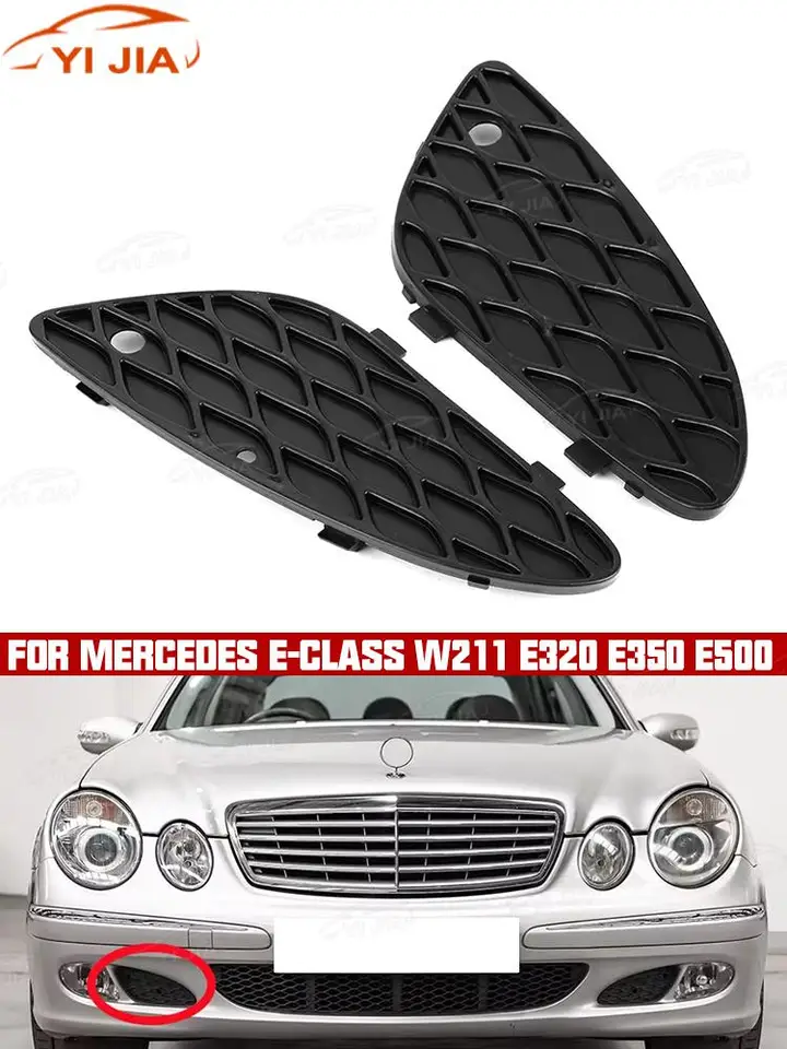 Pre Mercedes E-Class W211 E320 E350 E500 2118850353 2118850253 Mriežka mriežky mriežky mriežky mriežky predného nárazníka
