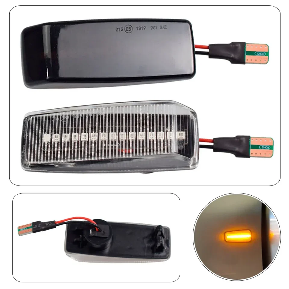 Pre Mercedes pre Benz W201 W202 W124 W140 R129 LED Dynamická dynamická signálna signál SILD STRANA FENDER MARKER SEKVORKÁ BLINKER LAMP BLINKER