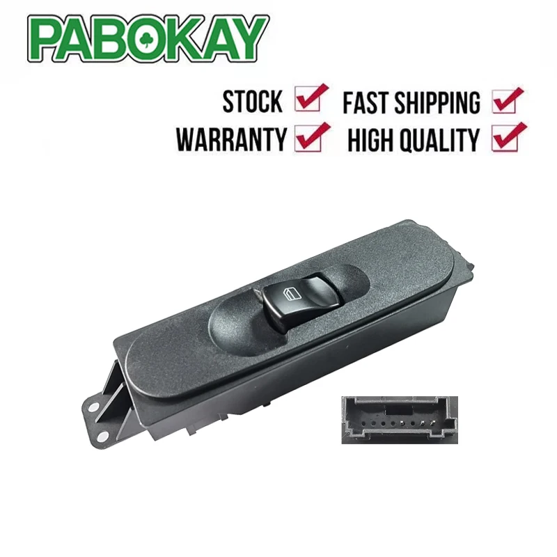 Pre Mercedes Sprinter Single Electric Window Switch Strana cestujúceho blízko roku 2006 na A9065451913 9065451913