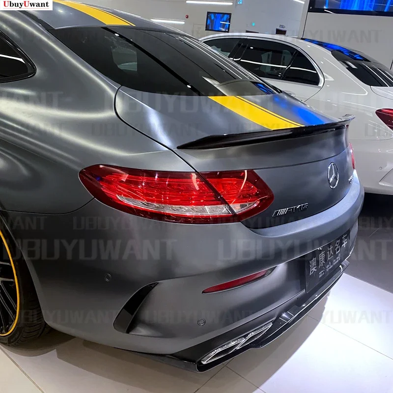 Pre Mercedes W205 Uhlíkové vlákno zadný nárazník končatín pre triedu Benz C triedy W205/A205/C205 2 (iba kupé)