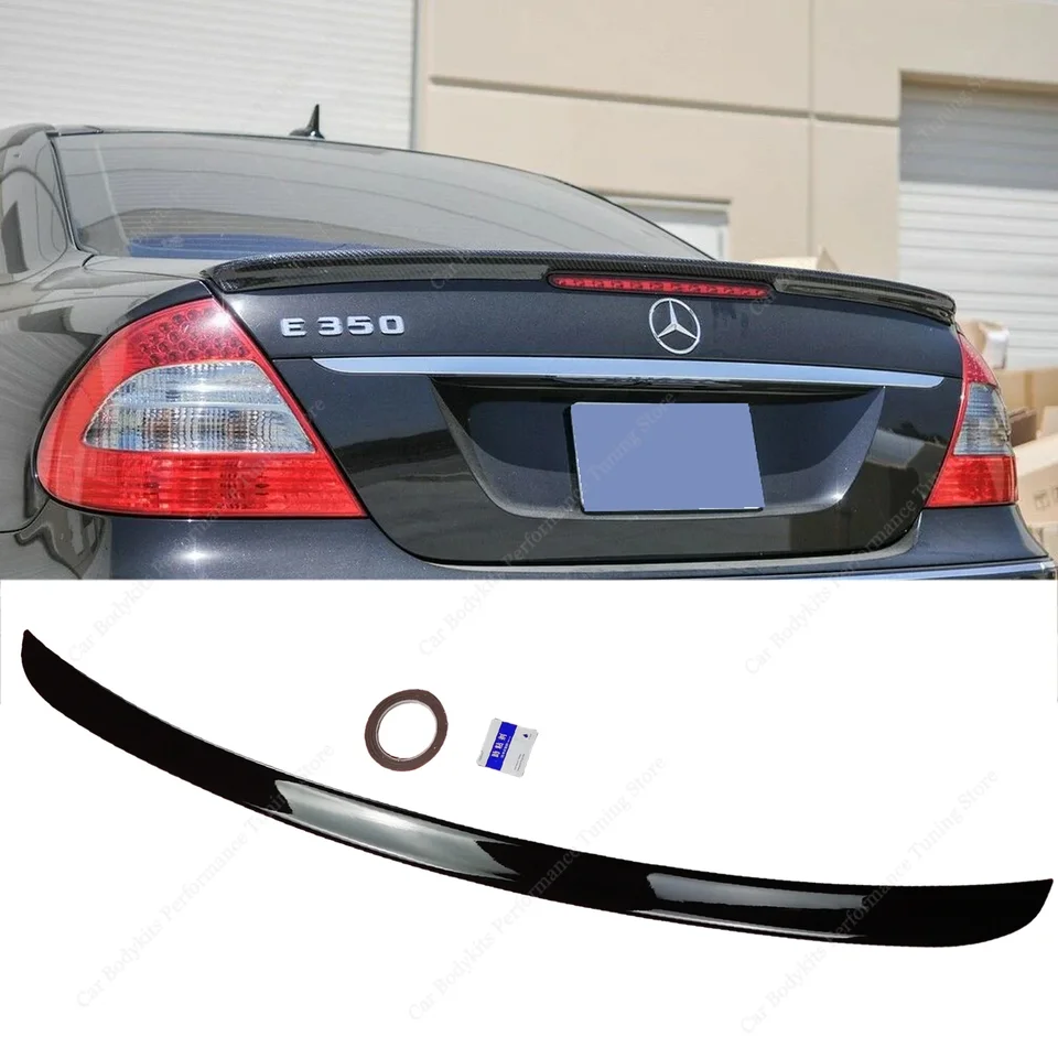 Pre Mercedes W211 E CLAA Zadný spojler E320 E350 E400 E420 E500 E53 4-dňové 2002-2009 Zadný kmeň chvostového krídla Bodykits Lading