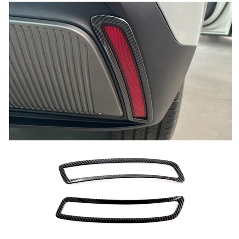 Pre Mg 4 mg4 ev Mulan 2023 Automobil zadný hmlový kryt obklady Tailgate Tailgate Bumper Aždia - ABS uhlíkové vlákno