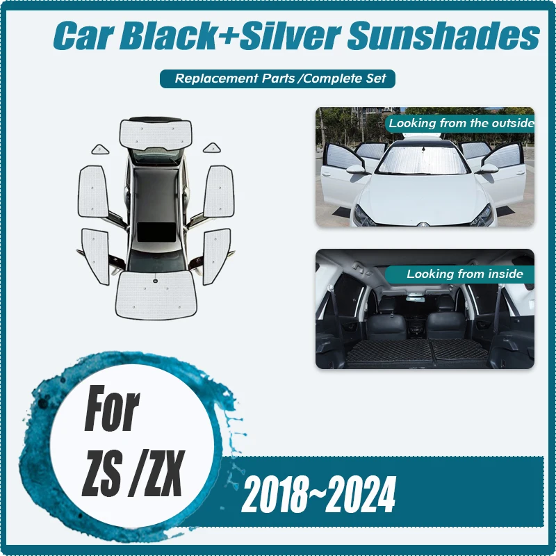 Pre MG ZS Auto príslušenstva 2023 2024-2018 EV ZX ZST EZS ZS11 MK1 CAR CATOROVÉ VÁŠ ČERNÉ ŠKORNÉ OKNENIE PROSTREDNÉHO PROSTREDNÉHO PREVÁDZKY