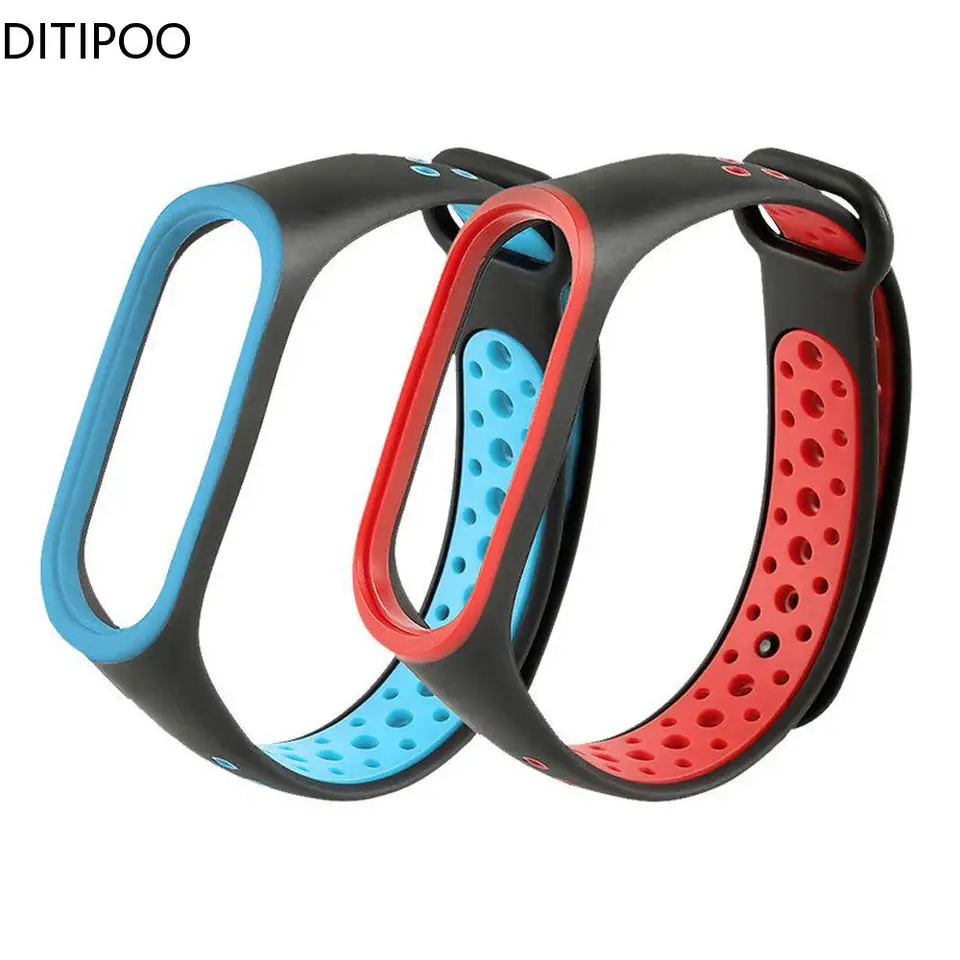 Pre MI Band 6 5 4 SPRES SPRES SLIKONE HODINY WRIST NA STRÁNKA MIBAND 6 5 Príslušenstvo SMART STRAP pre Xiaomi Mi Band 3 4 5