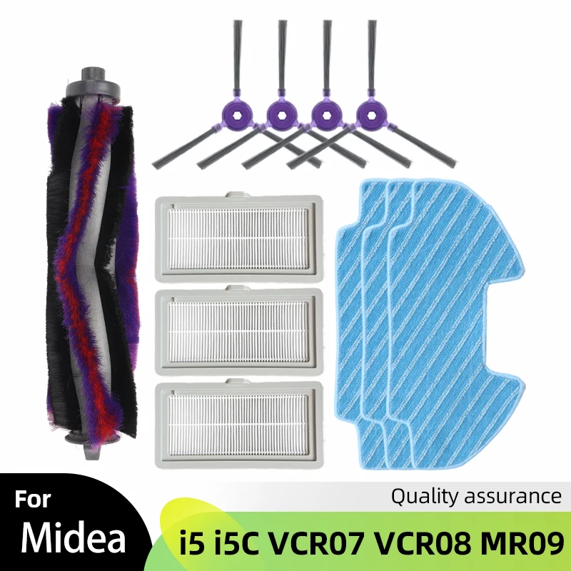 Pre Midea i5 I5C VCR07 VCR08 MR09 Samsung VR05R505050WK Vákuový čistič náhradný diel Hlavná bočná kefka HEPA Filter mop handrička