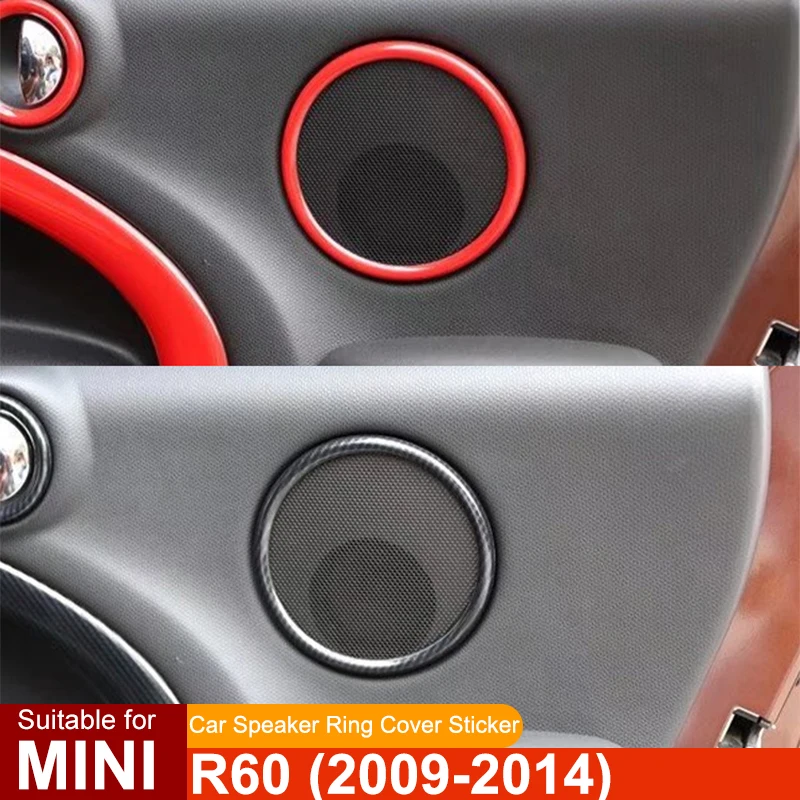 Pre Mini Cooper S JCW R60 Countryman Car Loudspeaker Ring Decortive Cover Interiérový nálepka Modifikácia Príslušenstvo