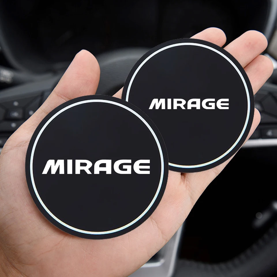 Pre Mitsubishi Mirage Anti-Slip Coaster Coaster Fľašu držiak na fľašu Silica Gel Storage Storage Groove Ochlad