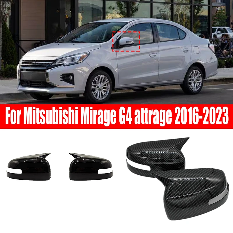 Pre Mitsubishi Mirage G4 Attrage 2016 2019 2020 2022 2023 ABS Material pre ochranný kryt spätného zrkadla so signálom Turl Signál