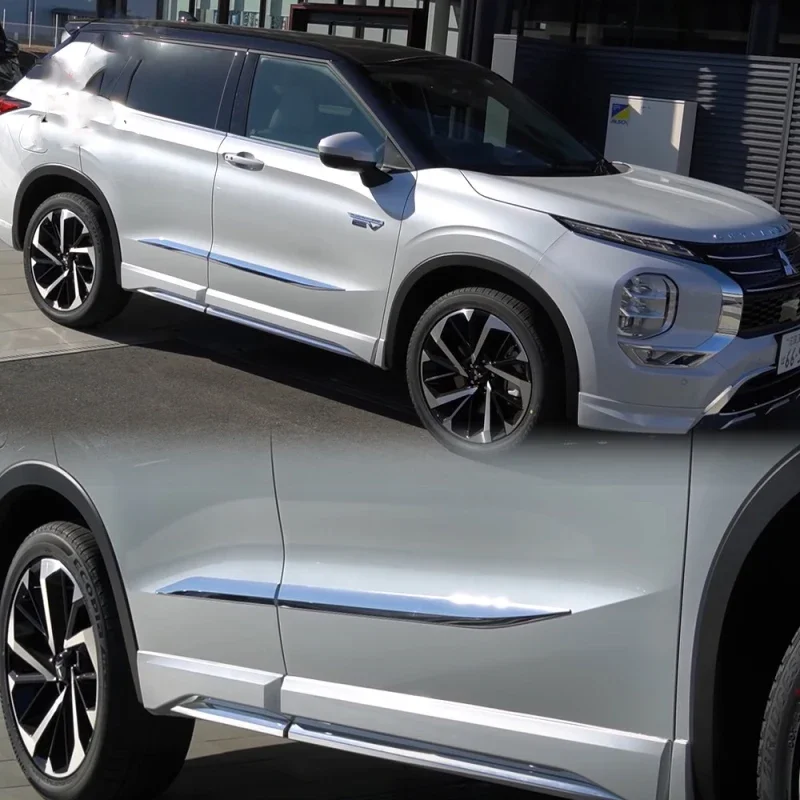 Pre Mitsubishi Outlander 2022 2023 2024 ABS Chrómové bočné dvere telesného čiar Čiara Ošípanie bokom protikrapsu ochranné prúžky