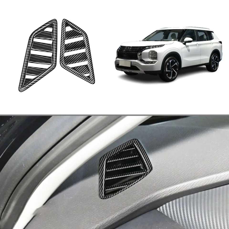 Pre Mitsubishi Outlander 2022 2023 ABS Vzduchové podmienky výstupný kryt predného prístrojového panela Malá nálepka AC Venok