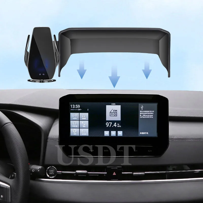 Pre Mitsubishi Outlander 2023 2024 Interiérové ​​príslušenstvo automobil Držiteľ mobilných telefónov GPS navigačné držiak 10,25 palca Špeciálna základňa