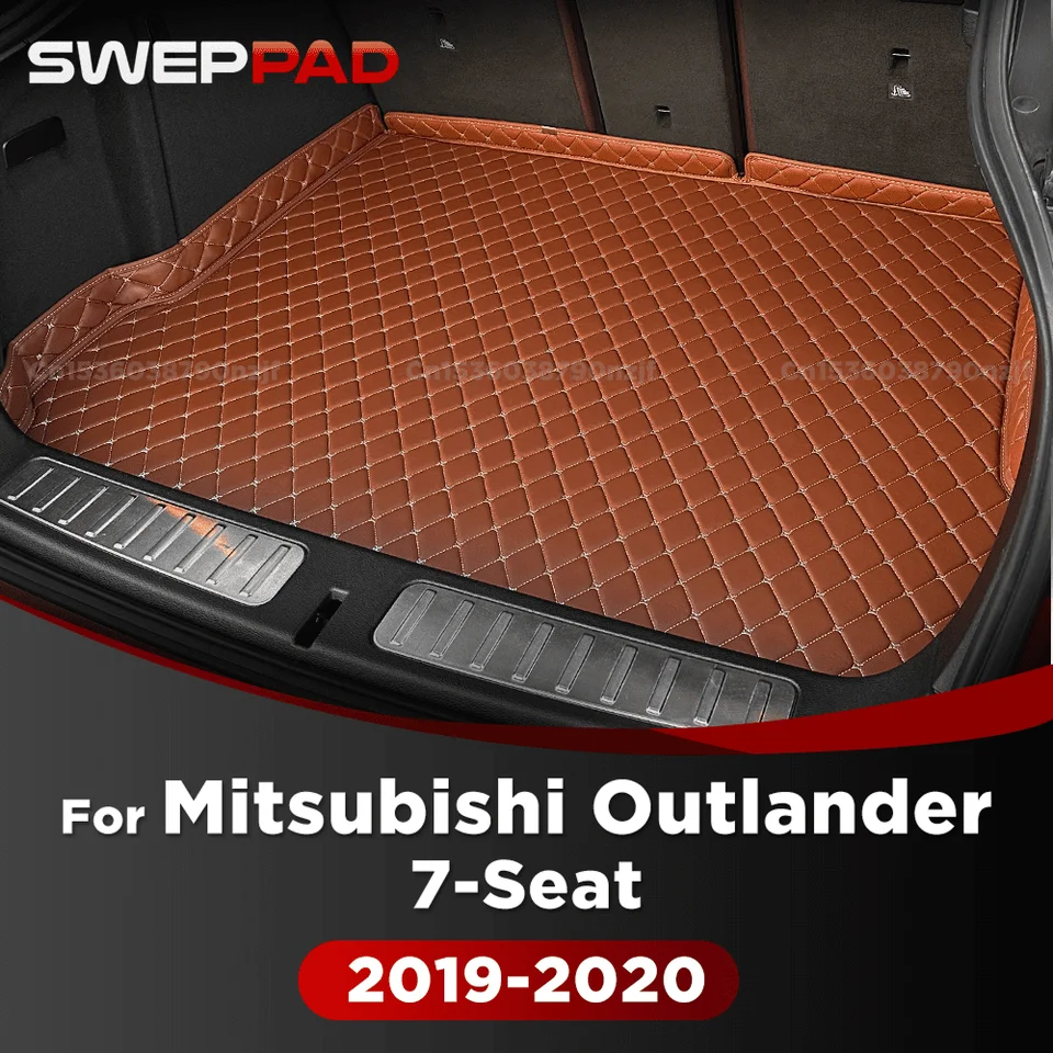 Pre Mitsubishi Outlander 7-miestna 2019 2020 3D Car Trunk Mat Cargo Liner Cape Cover Cover Cover