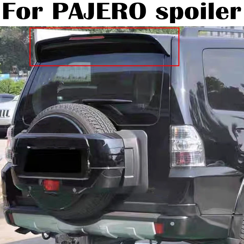 Pre Mitsubishi Pajero V73 V93 V97 Strešový spojler 2004 až 2015 Vysoké kvalitné ABS plasty auto Zadné strešné krídla Top spojlera Airfoil