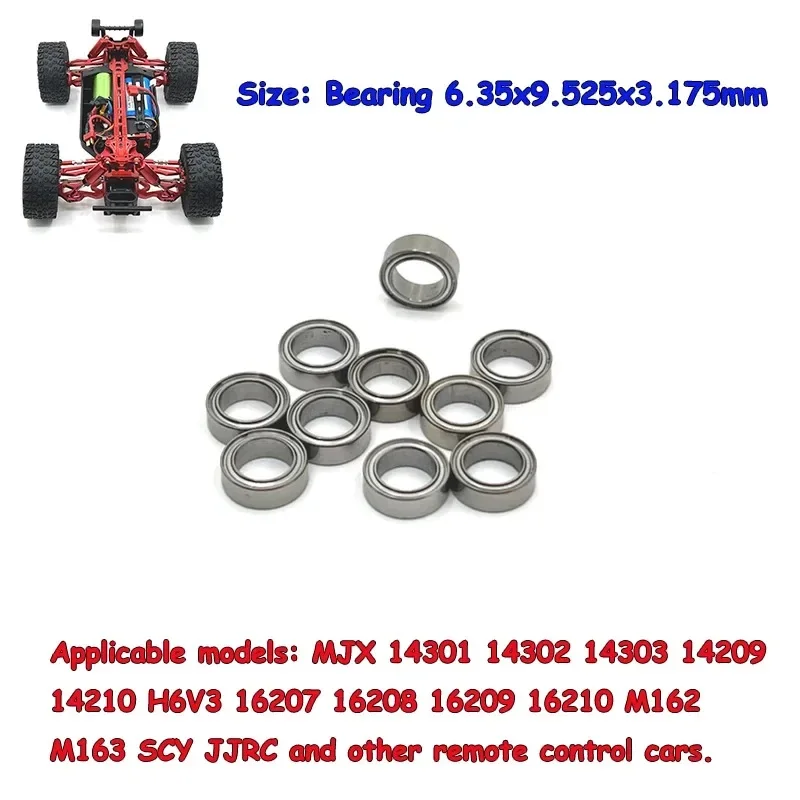 Pre MJX 14301 14302 14209 14210 16207 16208 16209 16210 10ks ložisko 1/14 1/16 RC Aktualizácia automobilov Auto