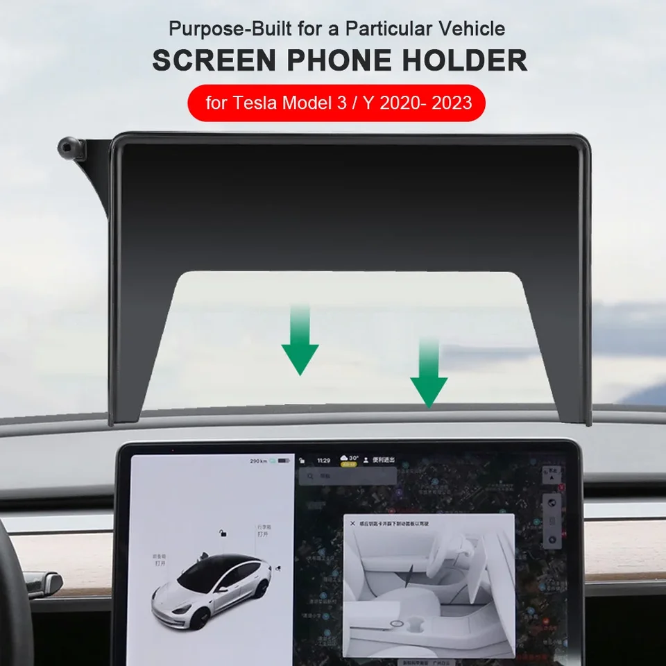 Pre model 3 Model Y 2020-2023 Držiteľ telefónu Central Control Screen Phone pre držiak na mobilný telefón Tesla Stoja
