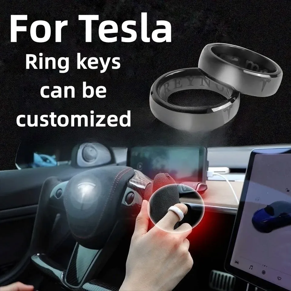 Pre model 3 /y Prispôsobiteľná verzia NFC Smart Key Ring Key FOB Rings Ring Ring Ring Prenosný a ľahko ovládateľný