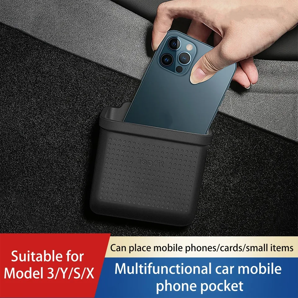 Pre model Tesla Model 3 Model YX Highland 2017-2024 Skrytý silikón Easy Instalt Storage Box Bag Universal Interiér