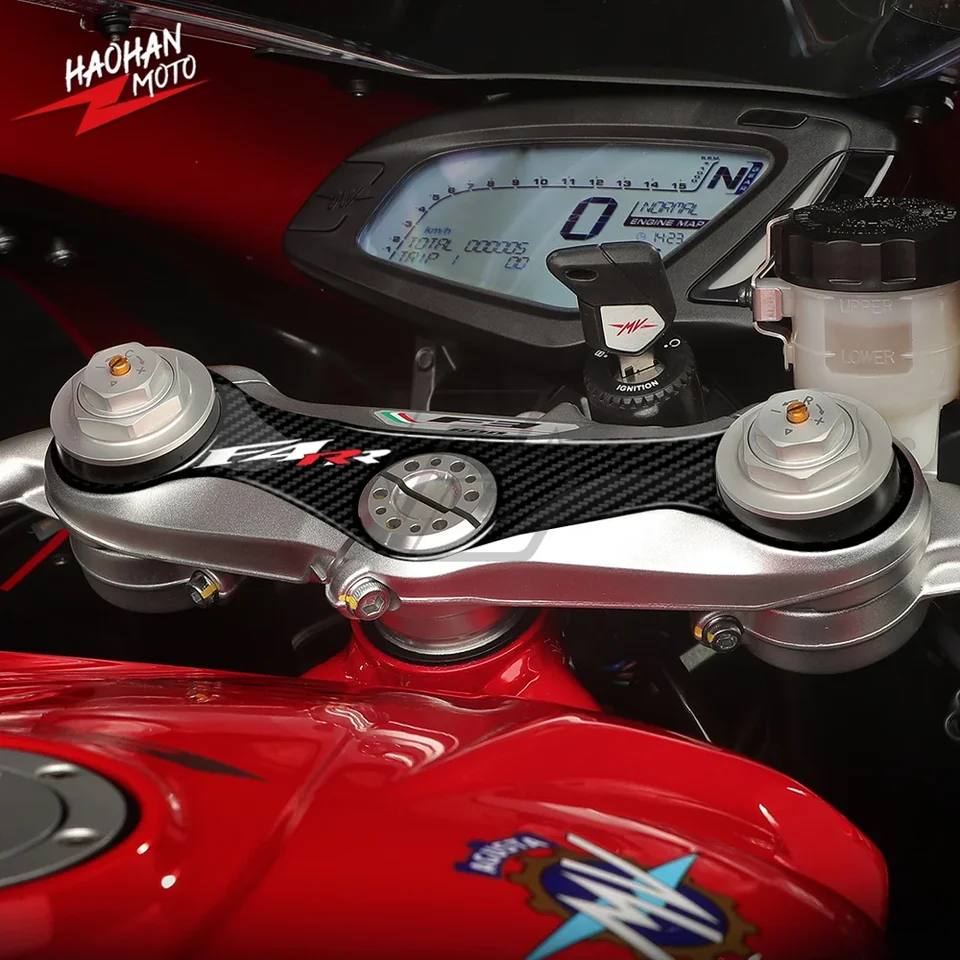 Pre modely MV Agusta F4 2010-2017 3D obranca horného trojitého jaru s uhlíkom