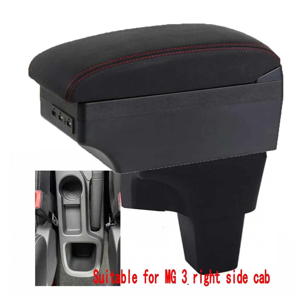 Pre Morris Garages Mg3 lakťová skrinka Centra Central Console Central Storage Box s pohárom držiteľom USB austrálska jazda
