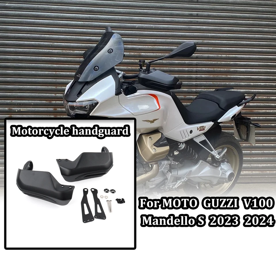 Pre Moto Guzzi V100 Mandello S 2023 2024 Nový motocykel Handguard Shield Shield Ručne ochranca čelného skla