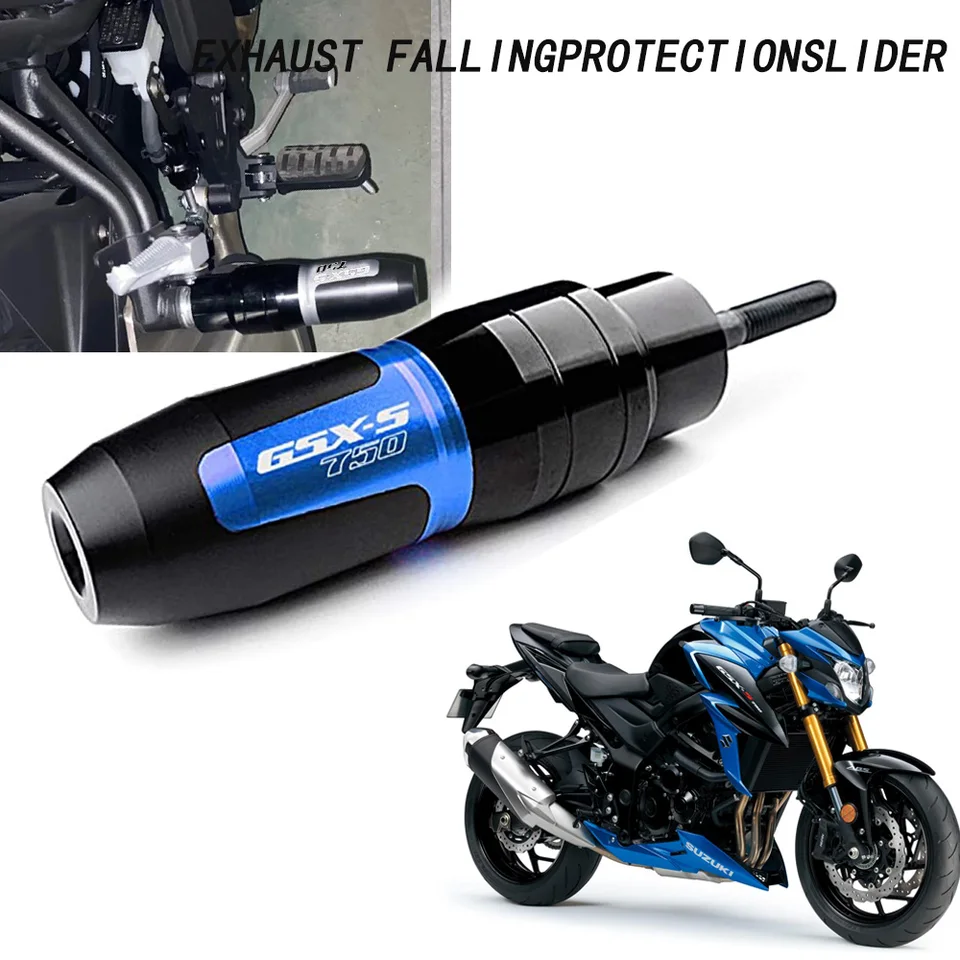 Pre motocykel GSX-S750 CNC Accessores Falling Protection Protection Crash Crash Crash