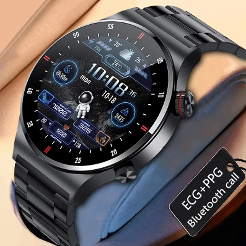 Pre Motorola Edge 2024 ZTE Nubia Neo Xiaomi Poco M2 Pro Redmi Note 12R Smart Watch Srdcový rytmus a detekcia krvného tlaku IP67