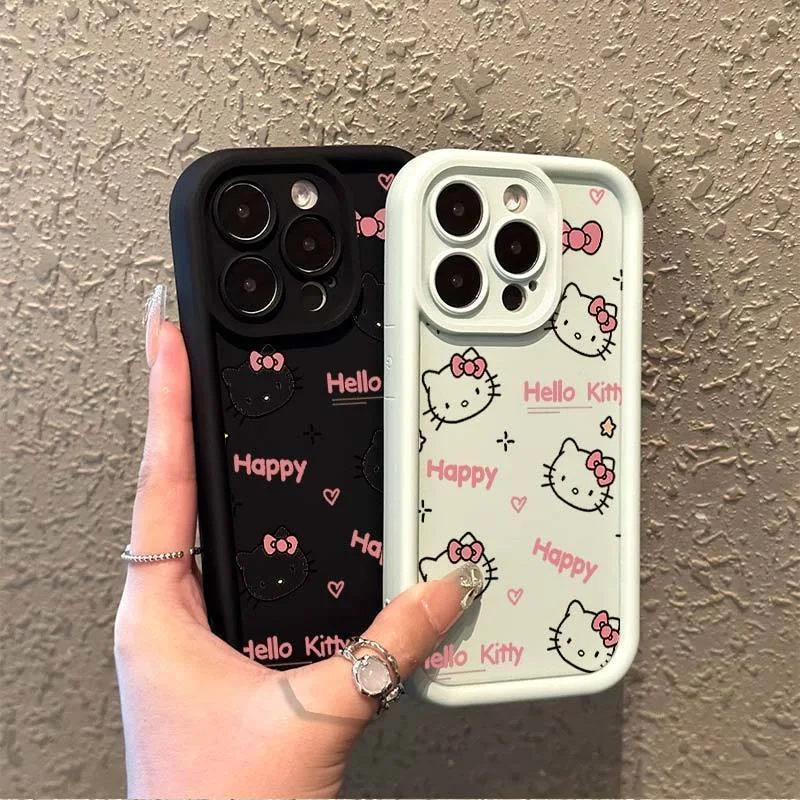 Pre Motorola Moto E22 E22i G14 G54 G9 Play G22 G53 G34 G24 G04 E13 G20 G30 G30 Cute Hello Kitty Plain viacstupňové puzdro na telefón
