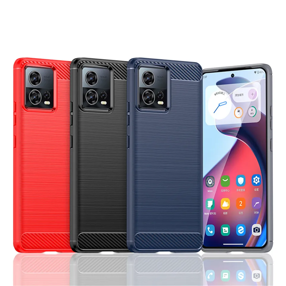 Pre Motorola Moto Edge 30 fúzne puzdro Luxusný povýšený mäkký silikónový kryt nárazu odolný voči prípadom Moto Edge 30fúzne telefóny