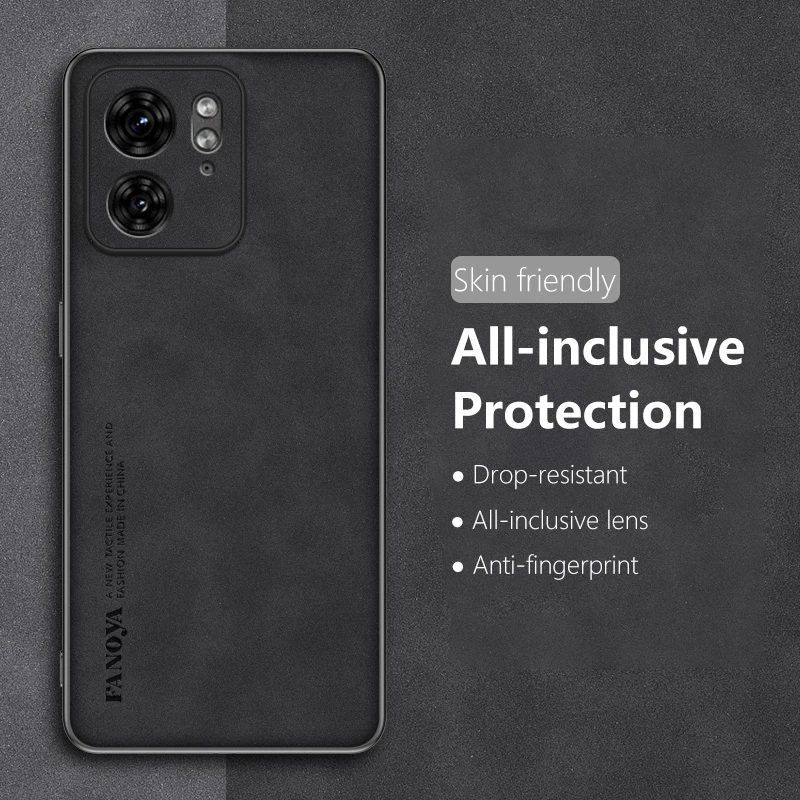 Pre Motorola Moto Edge 40 Puzdro na telefón Luxusné kožené matné matné ultra tenké mäkké hrán