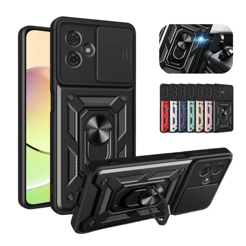 Pre Motorola Moto G04 G14 G24 G34 G54 G84 Case Coatore Ochrana Armor Armor Armor pre Moto G 24 54 84 Magnetický prsteň Funda Funda