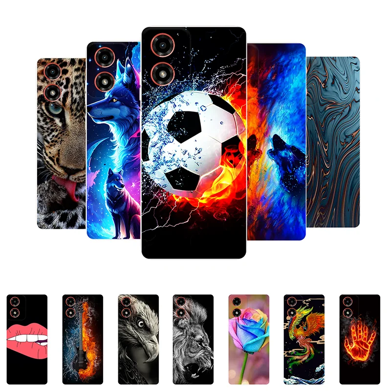 Pre Motorola Moto G24 G04 G04S G84 Case Football Soft Silikone Back Case pre Moto G24 Power G 24 Phone Cover MotoG24 ETUI Funda
