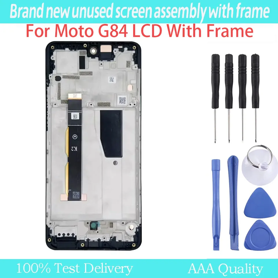 Pre Motorola Moto G84 LCD displej s zostavou digitalizátora dotykovej obrazovky pre Moto G84 LCD s odtlačkami prstov 6,5 