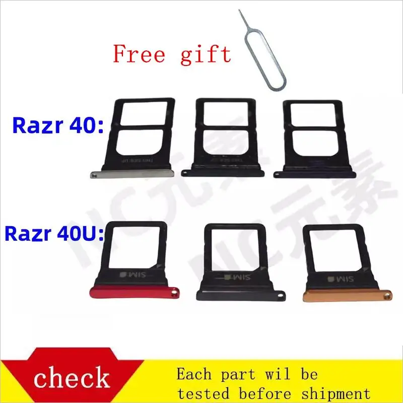 Pre Motorola Moto Razr 40/40Ultra SIM karta SIM SIM SIM Držiteľ držiaka slotu a adaptér Micro SD Card Držiak podnosu s bezplatným vyhadzovacím kolíkom