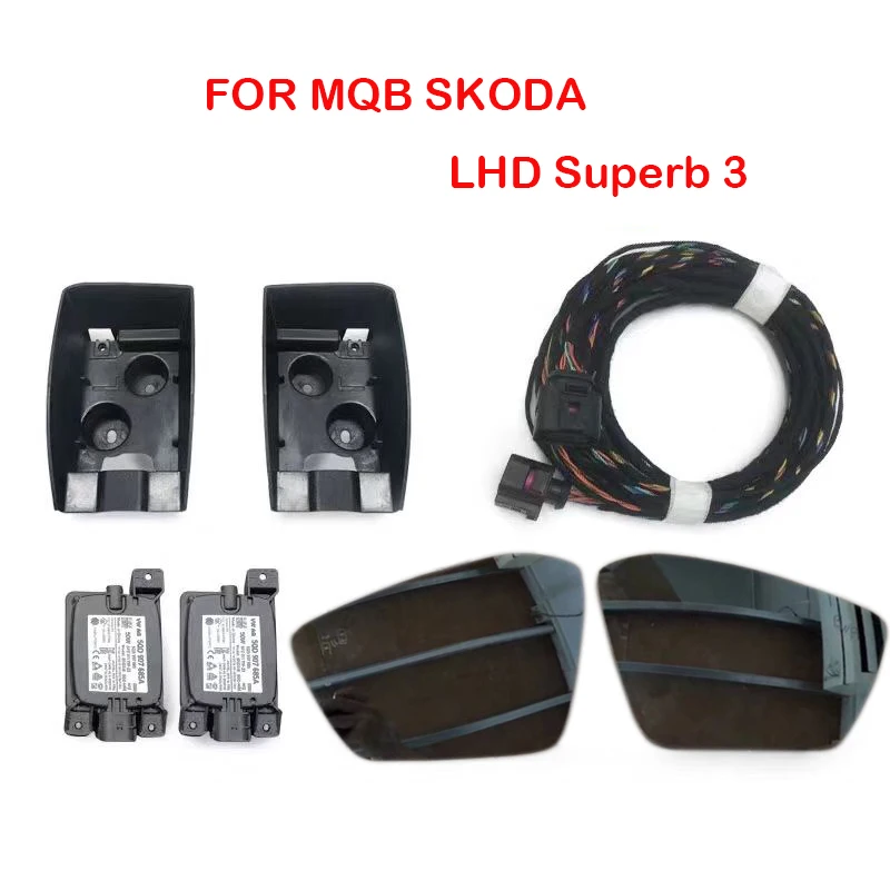 Pre MQB SKoda LHD Superb 3 Lane Change Side Assist System Anti-Glare Glass Blind Spot Assist Update Súprava 5Q0 Jednotka