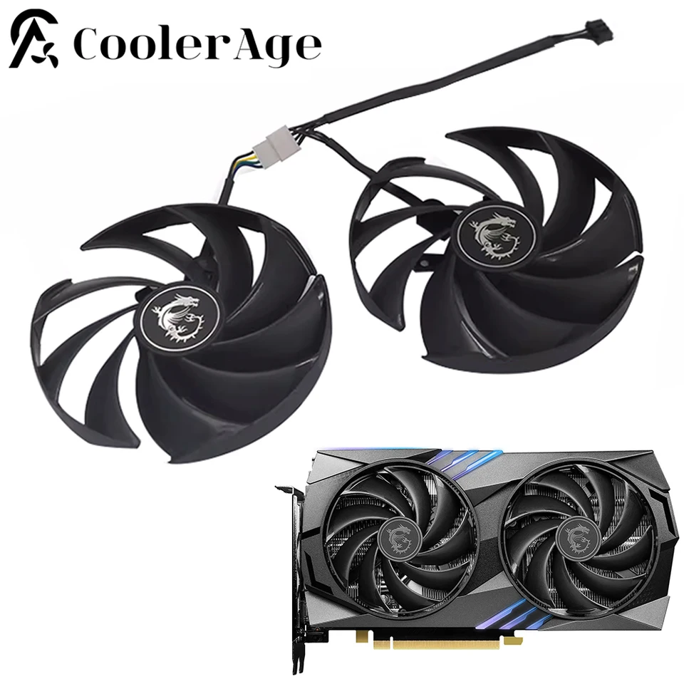 Pre MSI RTX 4060 4060TI Gaming X Ventilátor pre grafické karty 95 mm PLD10010S12HH RTX4060 RTX4060TI Grafická karta Cholnícka karta