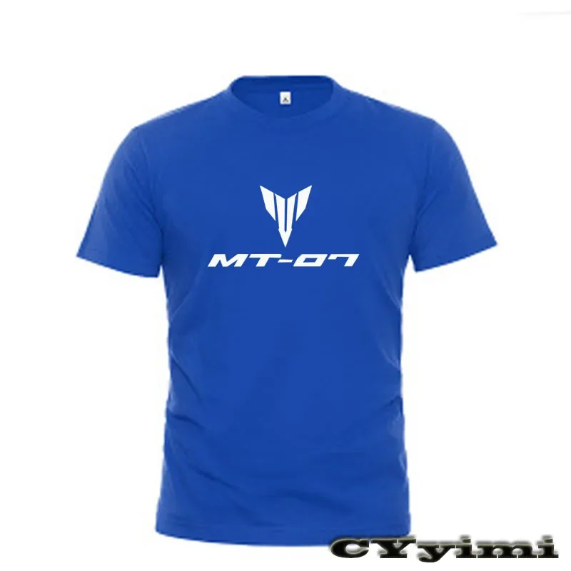 Pre MT-07 MT07 MT07 T TRICHLE MEN NOVÉ LOGO TIRNE 100% bavlnené letné letné rukávy okrúhly krk mazan