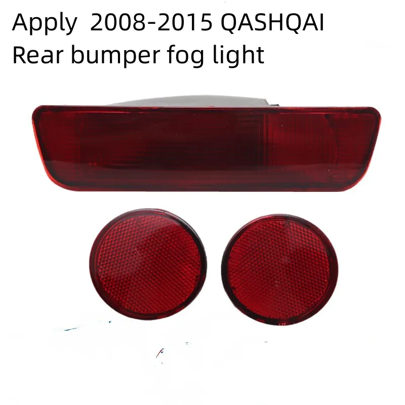 Pre Nissan 2008-2015 Qashqai Zadný nárazník Svetlo zadné hmlové svetlá zadného zadného obalu