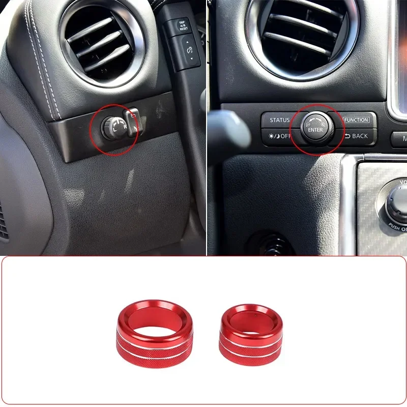 Pre Nissan GTR R35 2008-2016 Hliníková zliatina Červené auto Spätné zrkadlo Nastavenie prútov TREST TIM Auto Príslušenstvo